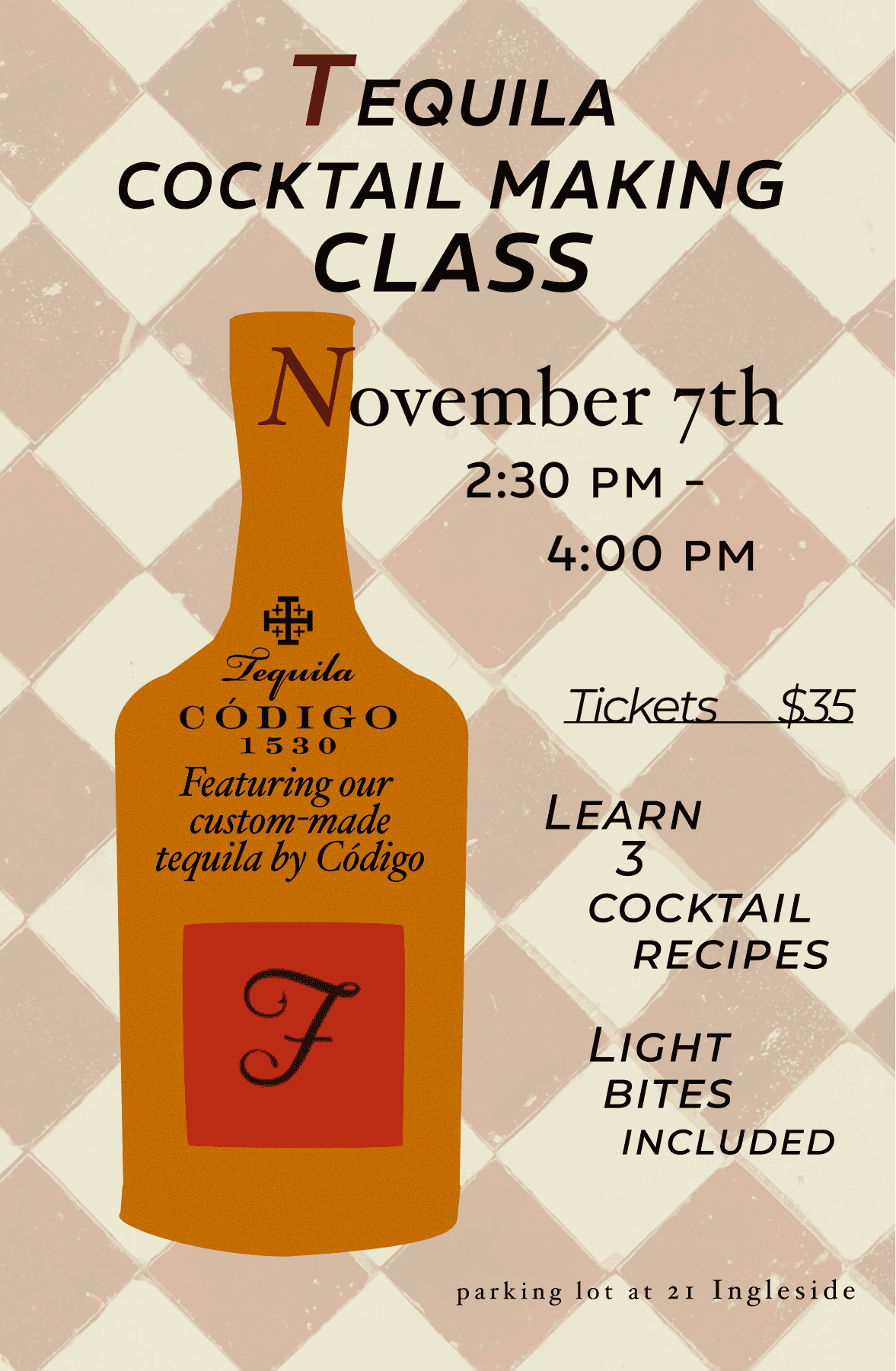 Tequila Cocktail Making Class